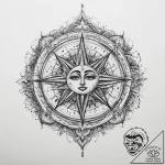 Tattoo sketch celestial tattoo, ink illustrat… – tattoo sketch (№1760225972_0, 11.10.2025 23:39) — tattoovalue.net