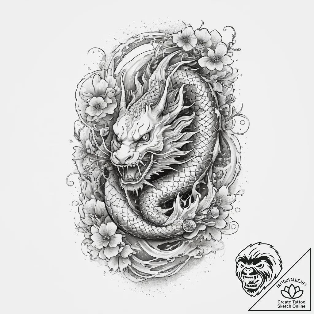 Tattoo sketch mystical being, artistic tattoo... - tattoo sketch (№1760226638_0, 11.10.2025 23:50) — tattoovalue.net