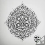 Tattoo sketch hands with a brush, tattoo line… – tattoo sketch (№1760229025_0, 12.10.2025 00:30) — tattoovalue.net