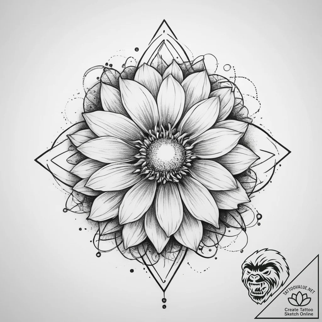 Tattoo sketch cosmos - tattoo sketch (№1760229241_0, 12.10.2025 00:34) — tattoovalue.net