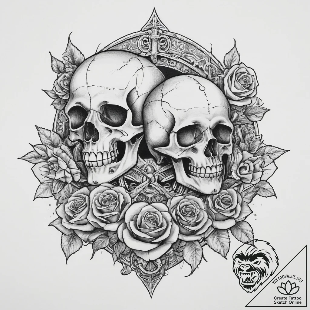 Tattoo sketch hands with a pencil, tattoo dra... - tattoo sketch (№1760229457_0, 12.10.2025 00:37) — tattoovalue.net
