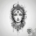 Tattoo sketch spiritual essence, concept art… – tattoo sketch (№1760230541_0, 12.10.2025 00:55) — tattoovalue.net
