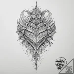 Tattoo sketch armor, tattoo sketch design, mu… – tattoo sketch (№1760230974_0, 12.10.2025 01:02) — tattoovalue.net