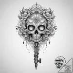 Tattoo sketch key, artistic tattoo sketch, se… – tattoo sketch (№1760233382_0, 12.10.2025 01:43) — tattoovalue.net