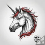 Tattoo sketch unicorn tattoo, concept art for… – tattoo sketch (№1760236429_0, 12.10.2025 02:33) — tattoovalue.net