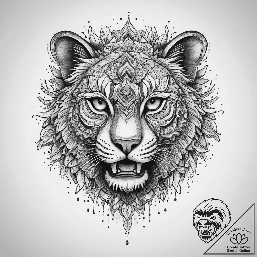 Tattoo sketch palace, tattoo flash sheet desi... - tattoo sketch (№1760236648_0, 12.10.2025 02:37) — tattoovalue.net