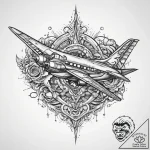 Tattoo sketch mystical plane, tattoo drawing… – tattoo sketch (№1760237301_0, 12.10.2025 02:48) — tattoovalue.net