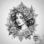 Tattoo sketch siren tattoo, ink illustration… – tattoo sketch (№1760237519_0, 12.10.2025 02:51) — tattoovalue.net