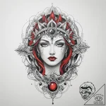 Tattoo sketch cosmic creation, ink illustrati… – tattoo sketch (№1760238178_0, 12.10.2025 03:02) — tattoovalue.net