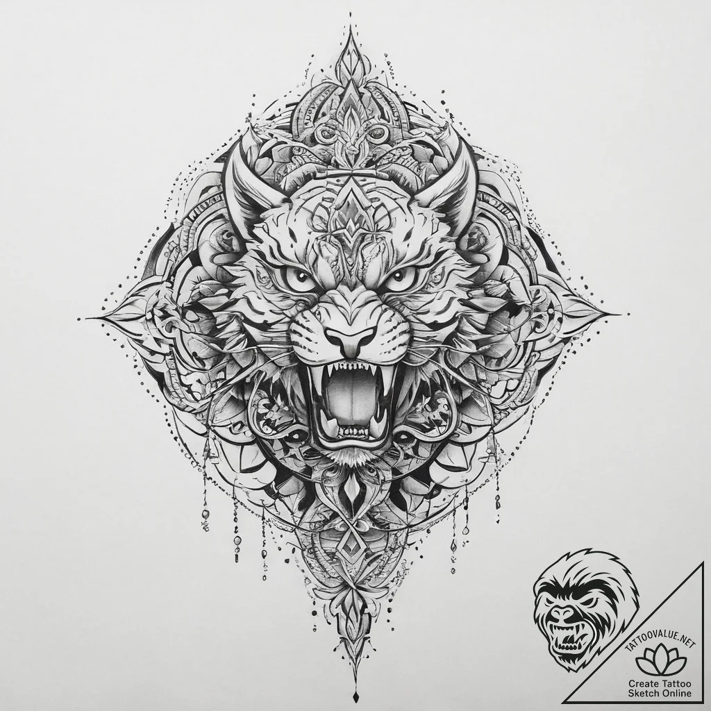 Tattoo sketch elegant tattoo - tattoo sketch (№1760238876_0, 12.10.2025 03:14) — tattoovalue.net