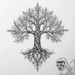 Tattoo sketch tree with a quote, tattoo drawi… – tattoo sketch (№1760239543_0, 12.10.2025 03:25) — tattoovalue.net