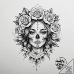 Tattoo sketch linework портрет, tattoo drawin… – tattoo sketch (№1760239791_0, 12.10.2025 03:29) — tattoovalue.net