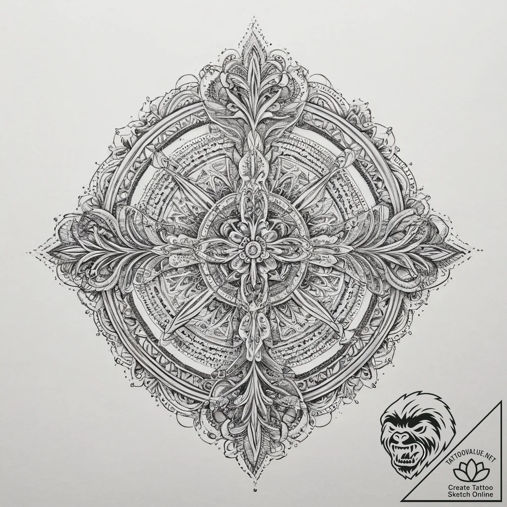 Tattoo sketch cosmic ground, tattoo drawing o... - tattoo sketch (№1760240029_0, 12.10.2025 03:33) — tattoovalue.net