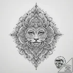 Tattoo sketch slavic embroidery pattern with… – tattoo sketch (№1760241415_0, 12.10.2025 03:56) — tattoovalue.net