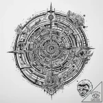 Tattoo sketch labyrinth, tattoo line art, fin… – tattoo sketch (№1760241877_0, 12.10.2025 04:04) — tattoovalue.net