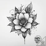 Tattoo sketch violet flower, tattoo flash she… – tattoo sketch (№1760243888_0, 12.10.2025 04:38) — tattoovalue.net