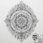 Tattoo sketch slavic embroidery pattern with… – tattoo sketch (№1760244104_0, 12.10.2025 04:41) — tattoovalue.net