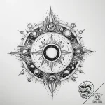 Tattoo sketch cosmic beginning – tattoo sketch (№1760244322_0, 12.10.2025 04:45) — tattoovalue.net