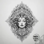 Tattoo sketch cosmic soil, tattoo line art, o… – tattoo sketch (№1760244755_0, 12.10.2025 04:52) — tattoovalue.net