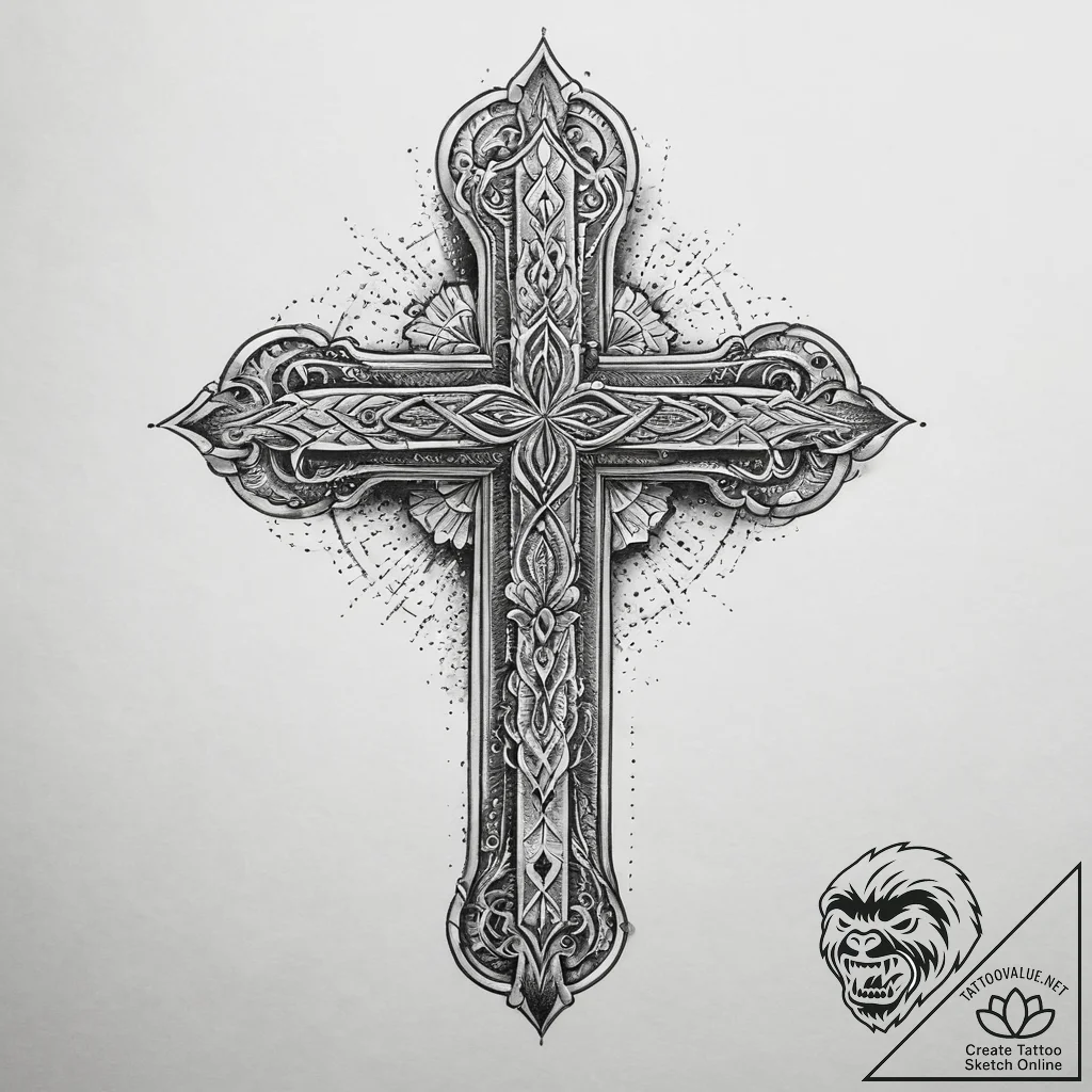 Tattoo sketch end, ink illustration for tatto... - tattoo sketch (№1760246291_0, 12.10.2025 05:18) — tattoovalue.net