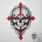 Tattoo sketch brain, tattoo line art, black a… – tattoo sketch (№1760246725_0, 12.10.2025 05:25) — tattoovalue.net