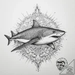 Tattoo sketch wobbegong shark, concept art fo… – tattoo sketch (№1760247811_0, 12.10.2025 05:43) — tattoovalue.net