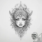 Tattoo sketch cosmic story, tattoo line art,… – tattoo sketch (№1760248245_0, 12.10.2025 05:50) — tattoovalue.net