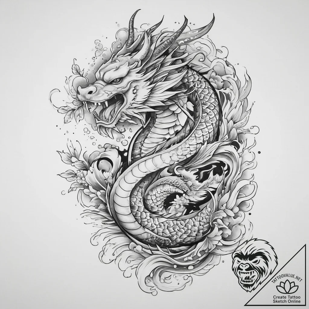 Tattoo sketch angel, artistic tattoo sketch,... - tattoo sketch (№1760249117_0, 12.10.2025 06:05) — tattoovalue.net