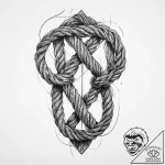 Tattoo sketch rope, artistic tattoo sketch, r… – tattoo sketch (№1760249551_0, 12.10.2025 06:12) — tattoovalue.net