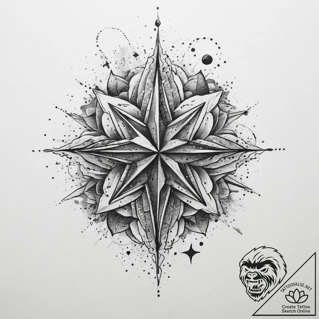 Tattoo sketch stars tattoo, tattoo sketch des... - tattoo sketch (№1760249985_0, 12.10.2025 06:19) — tattoovalue.net