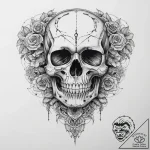 Tattoo sketch череп с киборгом, concept art f… – tattoo sketch (№1760251070_0, 12.10.2025 06:37) — tattoovalue.net