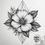 Tattoo sketch primrose flower, tattoo drawing… – tattoo sketch (№1760251287_0, 12.10.2025 06:41) — tattoovalue.net