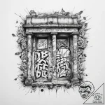 Tattoo sketch fall of the berlin wall – tattoo sketch (№1760253032_0, 12.10.2025 07:10) — tattoovalue.net