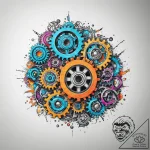 Tattoo sketch bio-mechanical шестеренки, tatt… – tattoo sketch (№1760253904_0, 12.10.2025 07:25) — tattoovalue.net