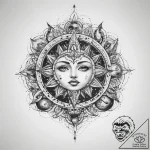 Tattoo sketch cosmic evolution – tattoo sketch (№1760255214_0, 12.10.2025 07:46) — tattoovalue.net