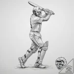Tattoo sketch cricket player, tattoo line art… – tattoo sketch (№1760258486_0, 12.10.2025 08:41) — tattoovalue.net