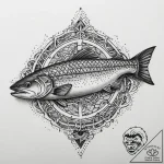 Tattoo sketch coho salmon, tattoo flash sheet… – tattoo sketch (№1760259355_0, 12.10.2025 08:55) — tattoovalue.net