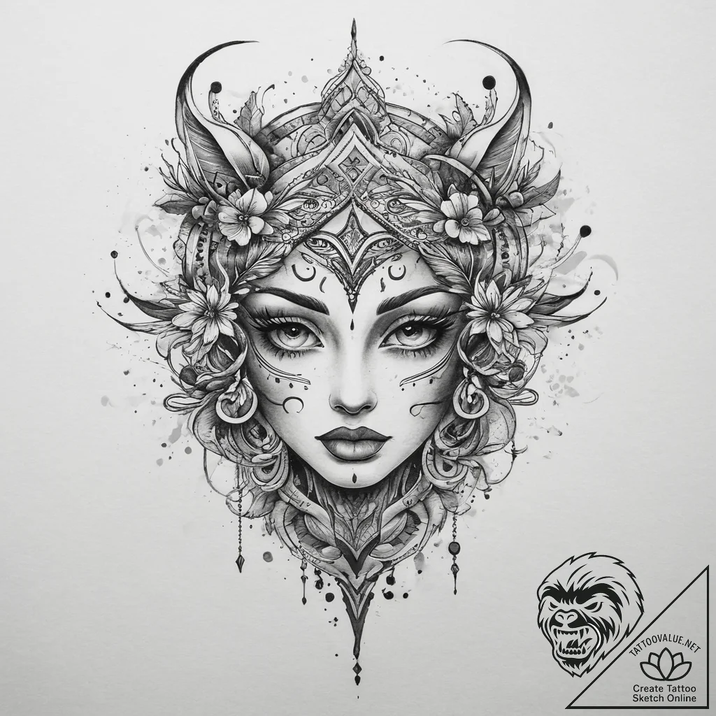 Tattoo sketch original, tattoo drawing outlin... - tattoo sketch (№1760260855_0, 12.10.2025 09:20) — tattoovalue.net