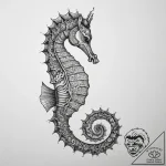 Tattoo sketch морской конек, artistic tattoo… – tattoo sketch (№1760262585_0, 12.10.2025 09:49) — tattoovalue.net