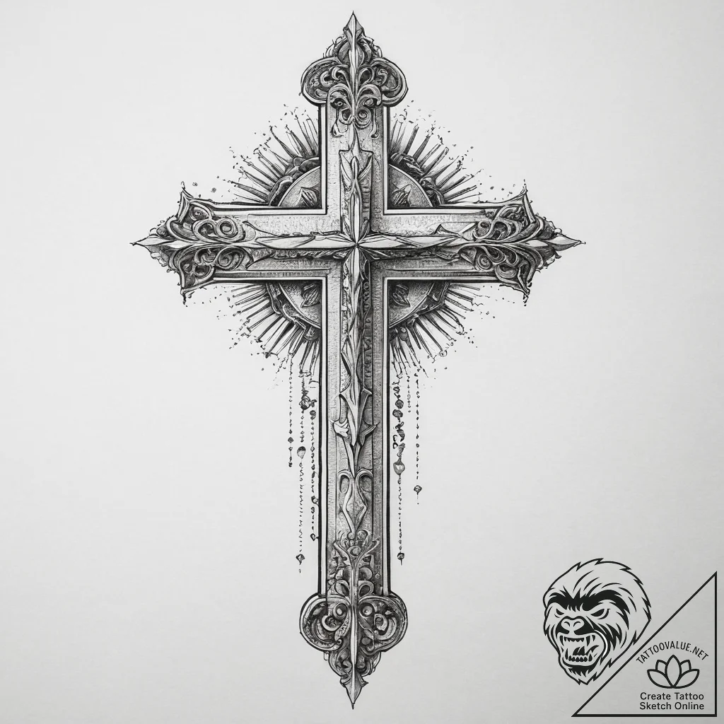 Tattoo sketch needle, ink illustration for ta... - tattoo sketch (№1760264530_0, 12.10.2025 10:22) — tattoovalue.net