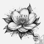 Tattoo sketch saffron flower, tattoo sketch d… – tattoo sketch (№1760265619_0, 12.10.2025 10:40) — tattoovalue.net