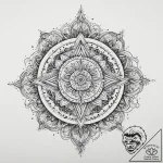 Tattoo sketch cosmic being, ink illustration… – tattoo sketch (№1760268000_0, 12.10.2025 11:20) — tattoovalue.net