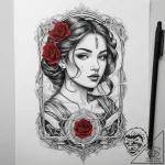 Tattoo sketch delivery driver a person with a… – tattoo sketch (№1760268217_0, 12.10.2025 11:23) — tattoovalue.net