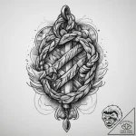 Tattoo sketch rope, tattoo flash sheet design… – tattoo sketch (№1760268651_0, 12.10.2025 11:30) — tattoovalue.net