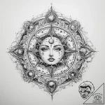 Tattoo sketch cosmic realm – tattoo sketch (№1760269532_0, 12.10.2025 11:45) — tattoovalue.net