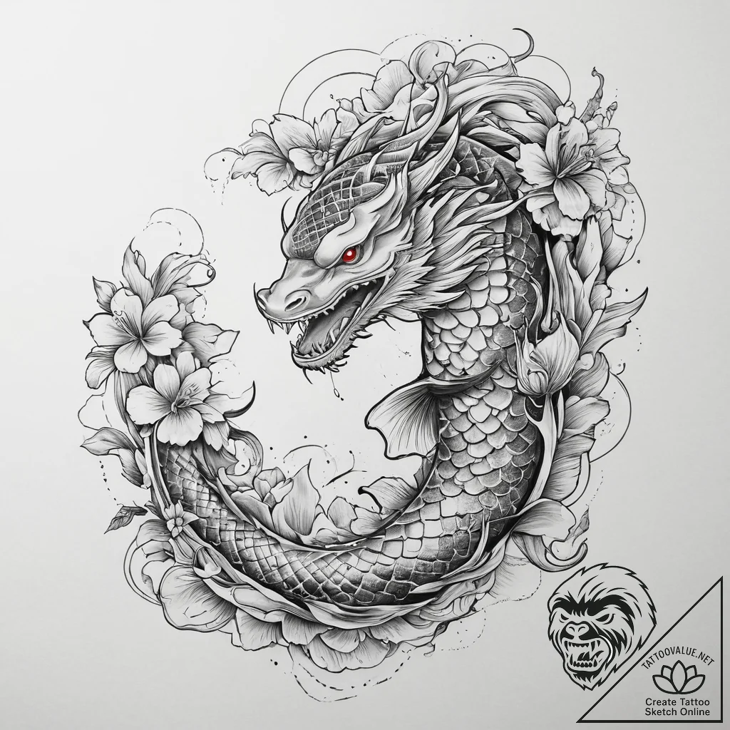 Tattoo sketch electric eel, tattoo drawing ou... - tattoo sketch (№1760269748_0, 12.10.2025 11:49) — tattoovalue.net