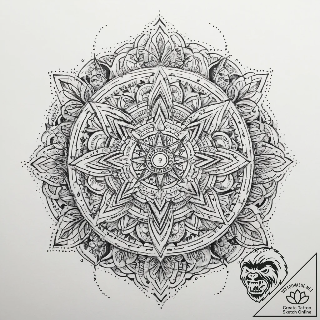 Tattoo sketch cosmic self, tattoo flash sheet... - tattoo sketch (№1760271474_0, 12.10.2025 12:17) — tattoovalue.net