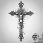 Tattoo sketch religious sacrifice, concept ar… – tattoo sketch (№1760272122_0, 12.10.2025 12:28) — tattoovalue.net