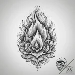 Tattoo sketch fire, tattoo flash sheet design… – tattoo sketch (№1760273433_0, 12.10.2025 12:50) — tattoovalue.net