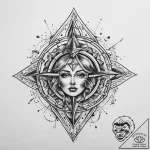 Tattoo sketch cosmic character, tattoo sketch… – tattoo sketch (№1760274513_0, 12.10.2025 13:08) — tattoovalue.net